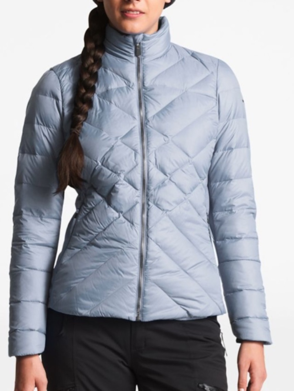 The North Face Lucia Hybrid Puffer Down Jacket 550 Size M Mint Green